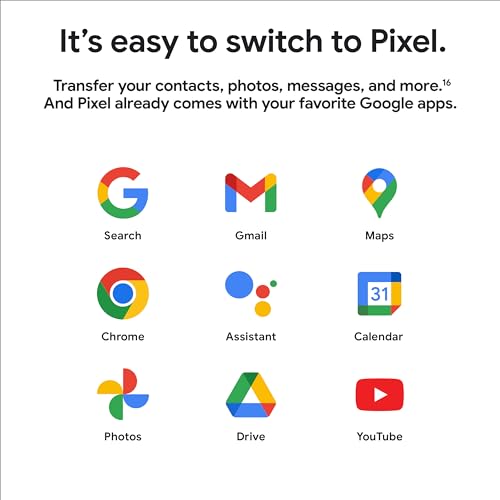Google Pixel 8 - Unlocked Android Smartphone with Advanced Pixel Camera, 24-Hour Battery, and Powerful Security - Obsidian - 128 GB